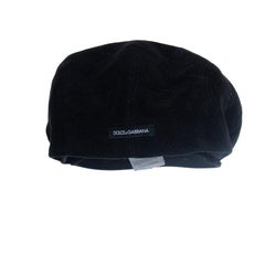 Dolce & Gabbana, black baker boy cap