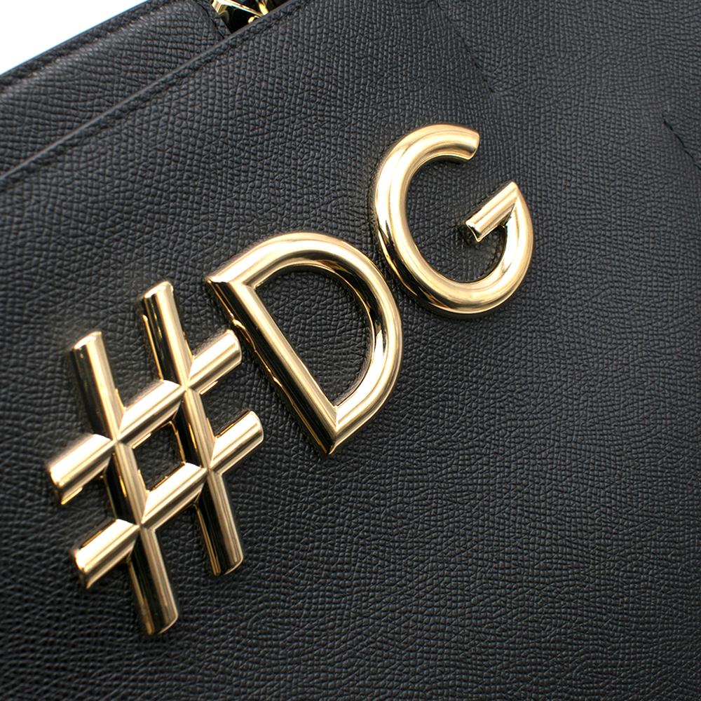Dolce & Gabbana Black Beatrice Shopping Bag  For Sale 2