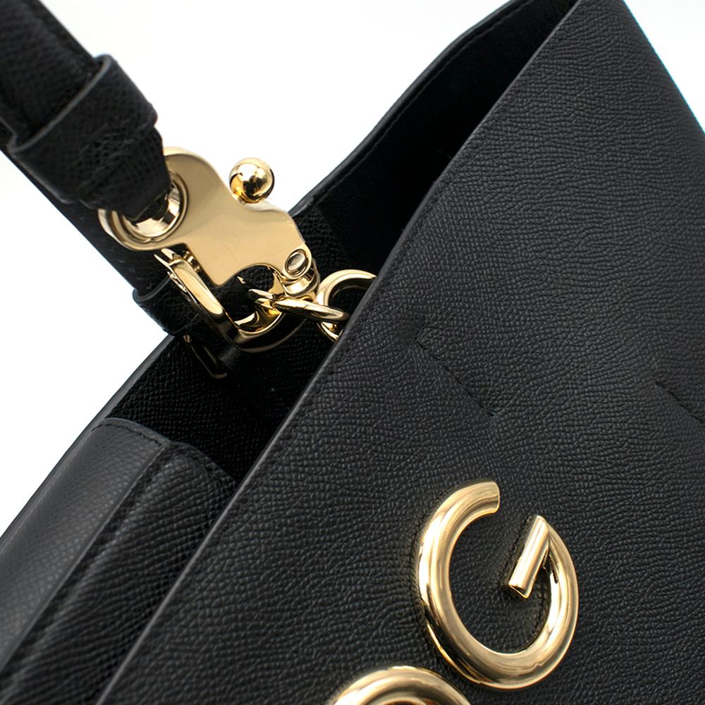 Dolce & Gabbana Black Beatrice Shopping Bag  For Sale 3