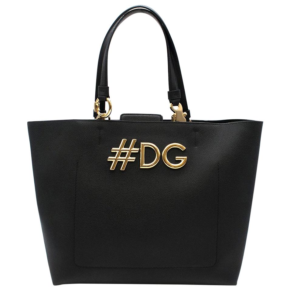 Dolce & Gabbana Black Beatrice Shopping Bag  For Sale