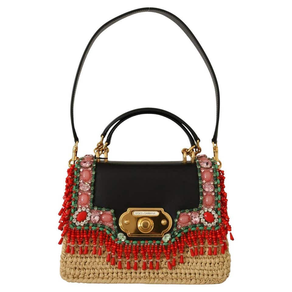 Dolce and Gabbana Pink Leather Sicily Top Handle Handbag Shoulder Bag ...