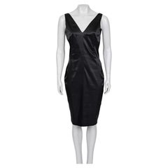 Dolce & Gabbana Black Bodycon Open Back Dress Size IT 44