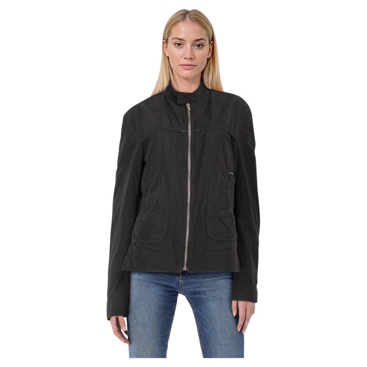 Dolce & Gabbana - Giacca bomber nera con dettagli in pelle taglia XXL in vendita