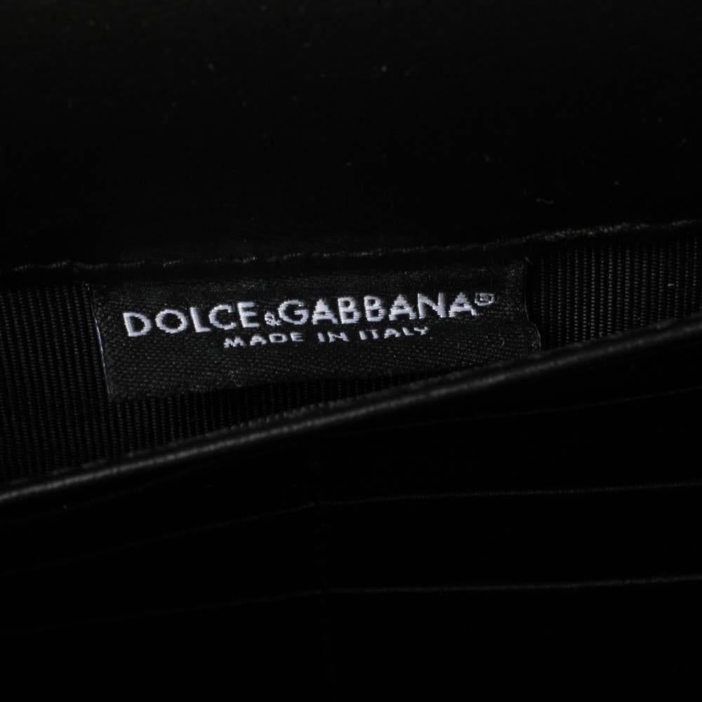 Dolce & Gabbana Black Boom Patch Chain Shoulder Bag 6