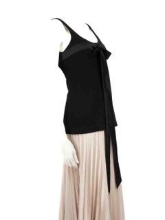 Dolce & Gabbana Black Bow Accent Tank Top Size S