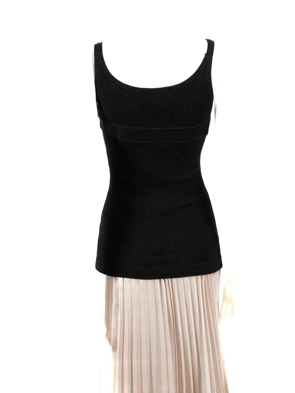 Dolce & Gabbana Black Bow Accent Tank Top Size S In Good Condition In London, GB