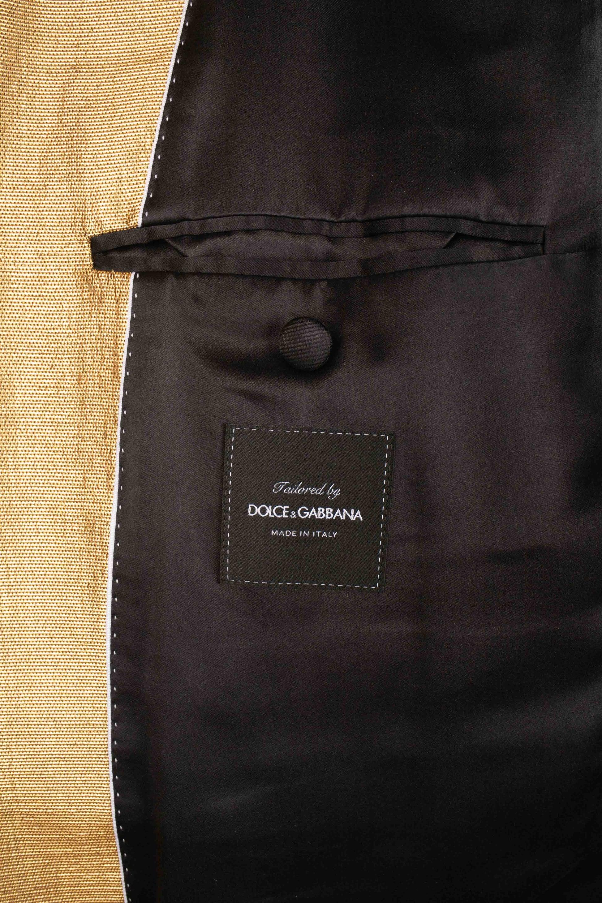 Dolce & Gabbana Abito in tessuto broccato nero in vendita 7