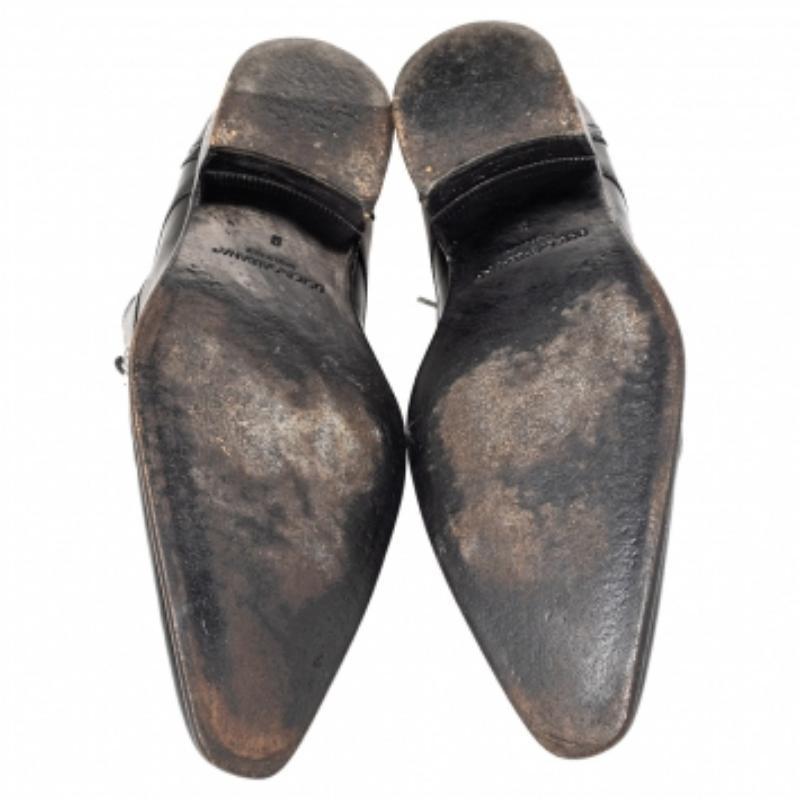 Dolce & Gabbana Brogue Noir Cuir Lace Up Derby Taille 43 1