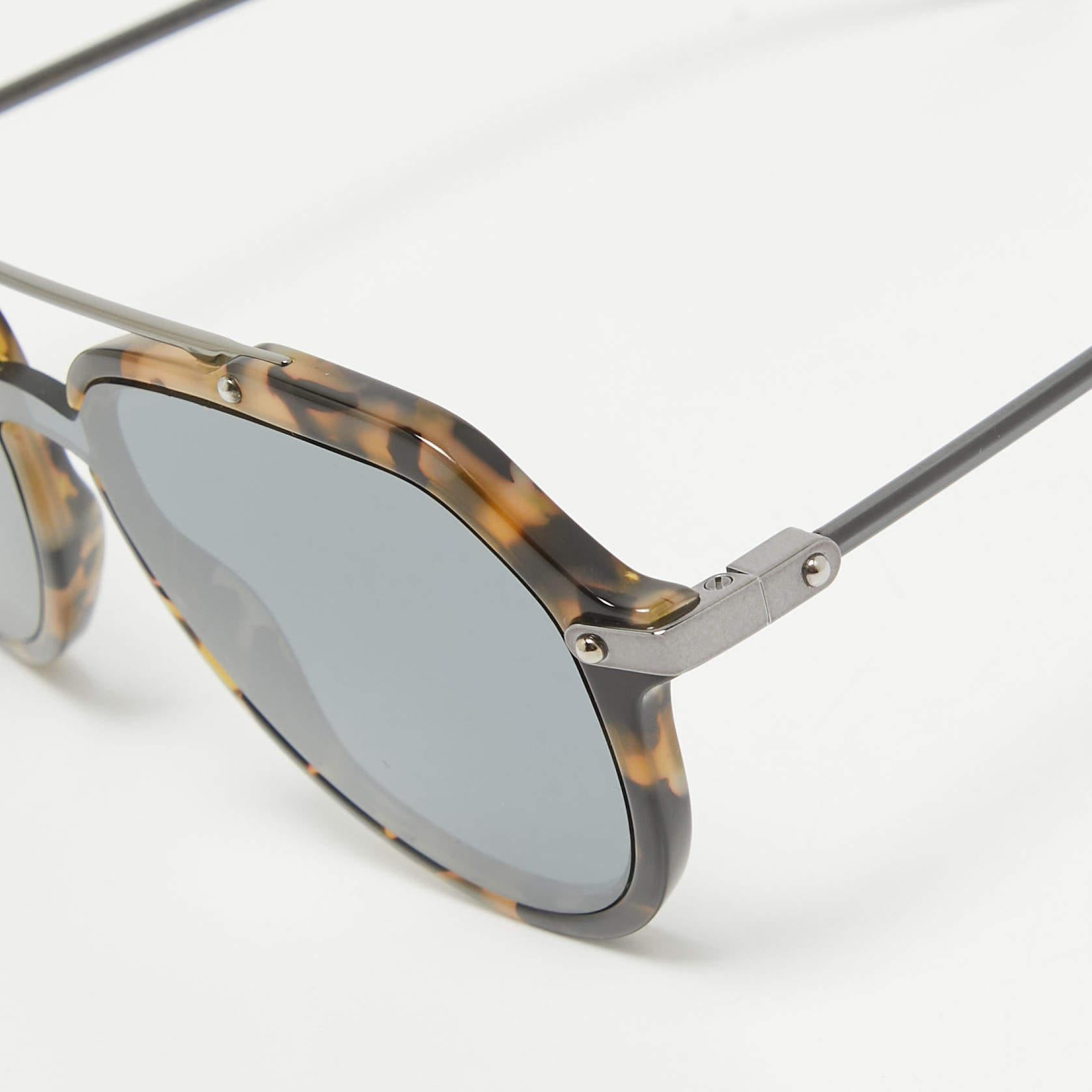 Gray Dolce & Gabbana Black/Brown DG4330 Aviator Sunglasses