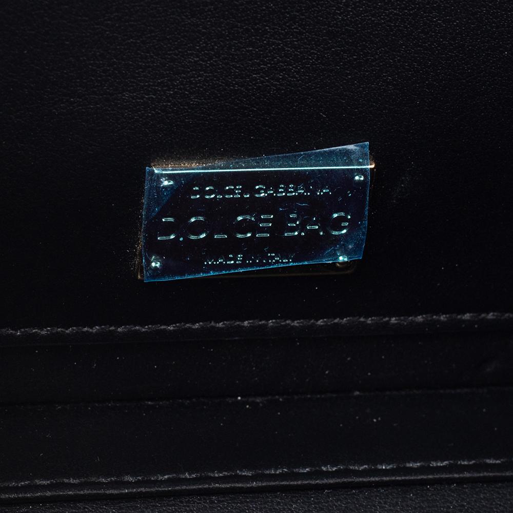 Dolce & Gabbana Black/Brown Leopard Print Acrylic Dolce Box Clutch Bag 2