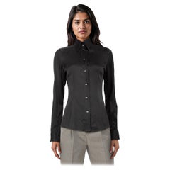 Dolce 
Gabbana Chemise en soie boutonnée noire Taille XS