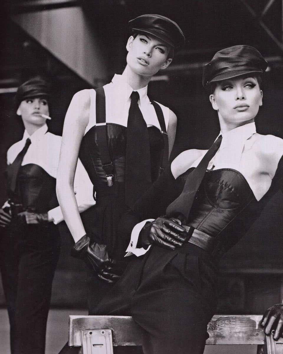 Dolce & Gabbana Schwarzes Korsett- und Leggings-Set, H/W 1992 im Zustand „Hervorragend“ im Angebot in London, GB