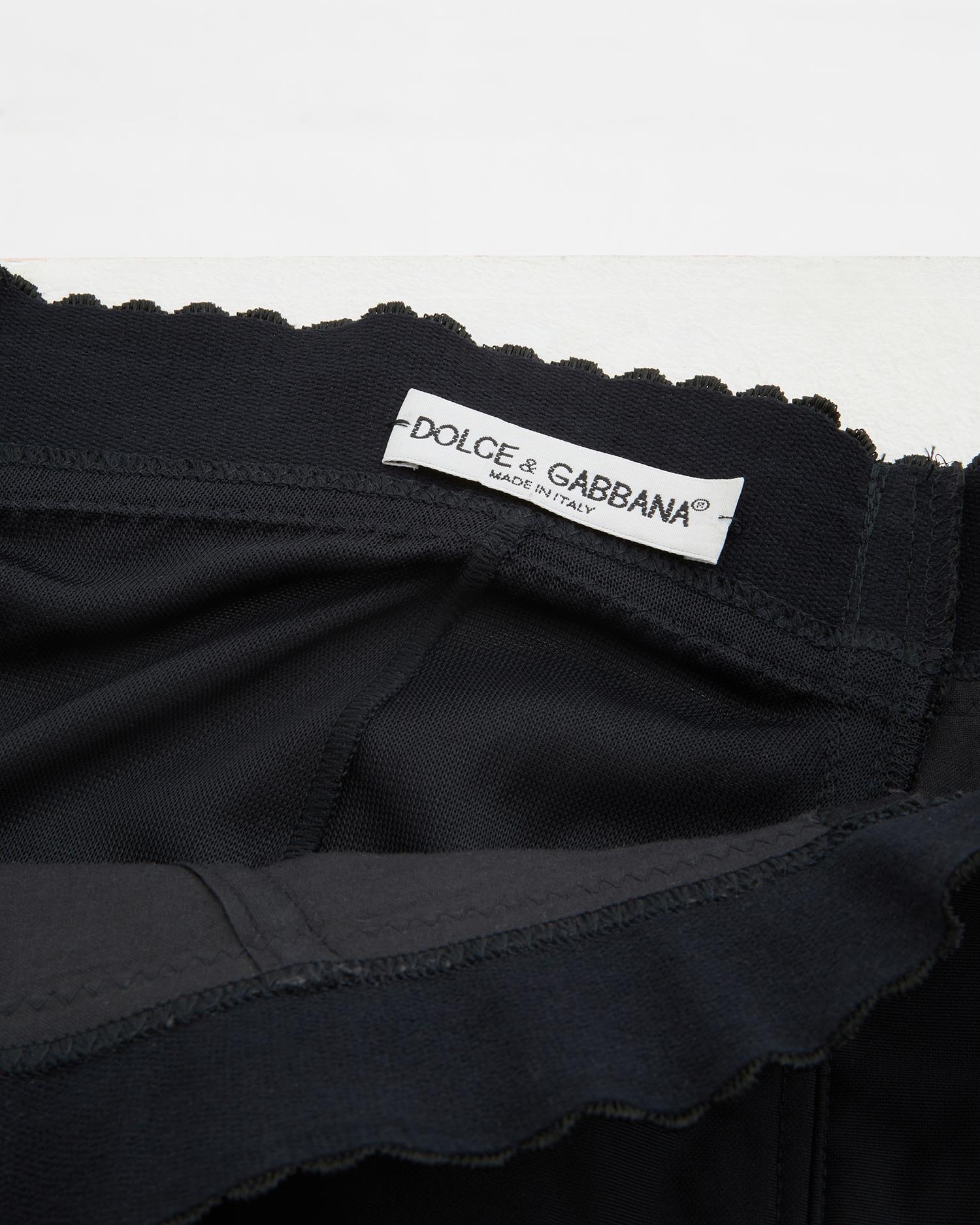 Dolce & Gabbana black corset pencil skirt, ss 1991 1