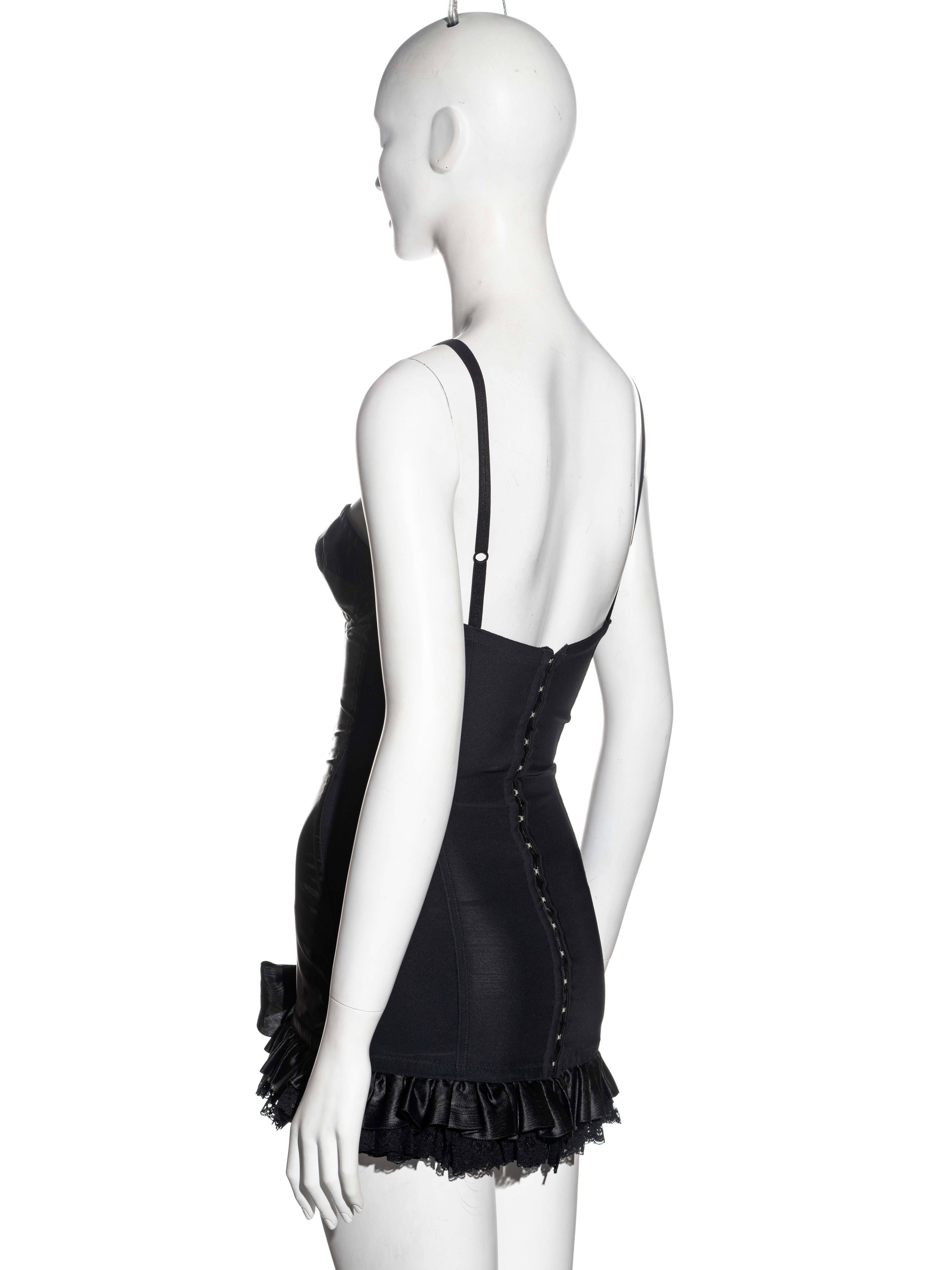 Dolce & Gabbana black corset 'Pin-Up' mini dress, fw 1991 3