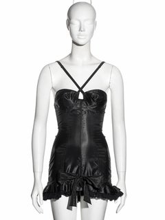 Dolce & Gabbana black corset 'Pin-Up' mini dress, fw 1991