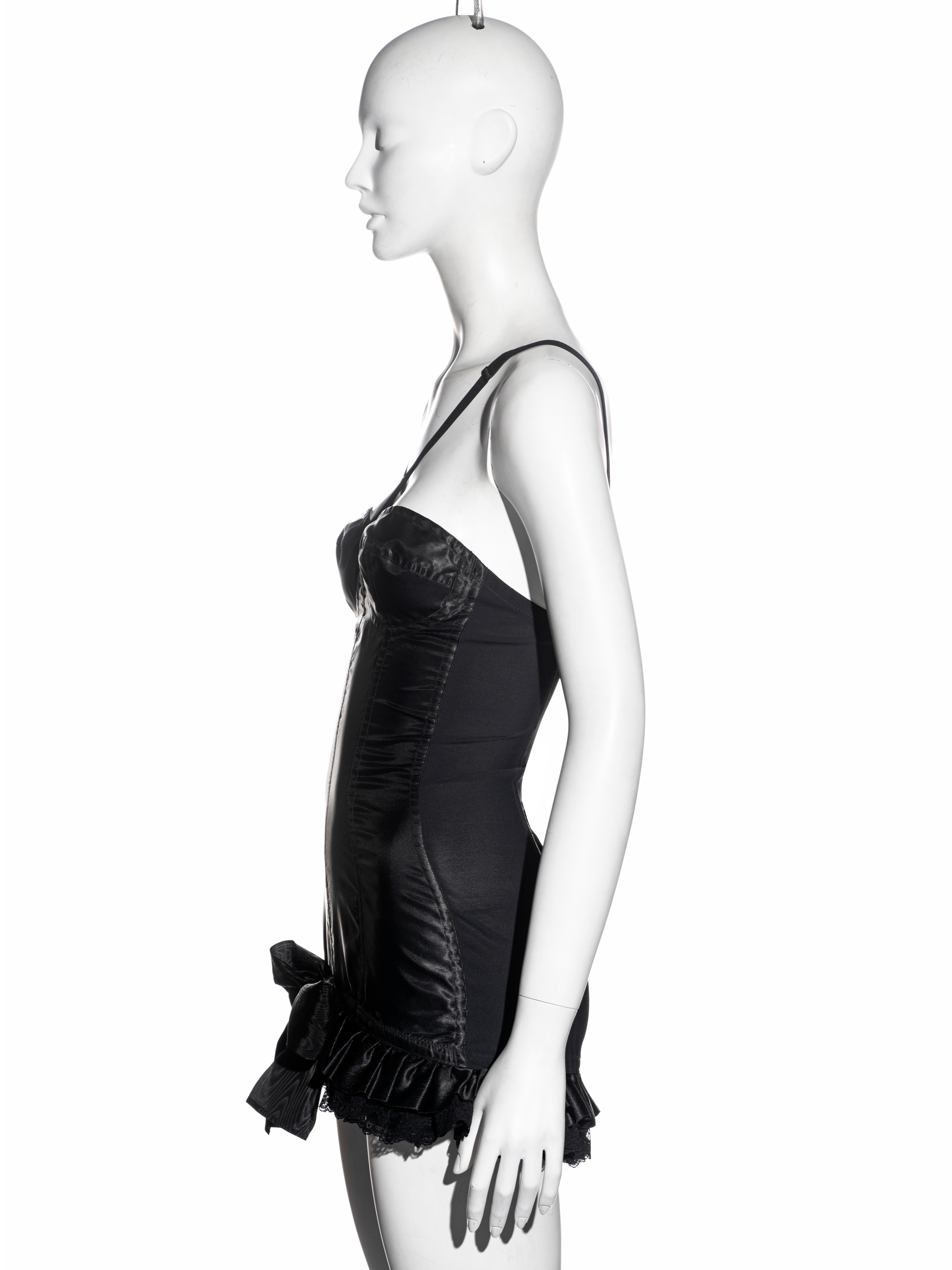 Dolce & Gabbana black corset 'Pin-Up' mini dress, fw 1991 1