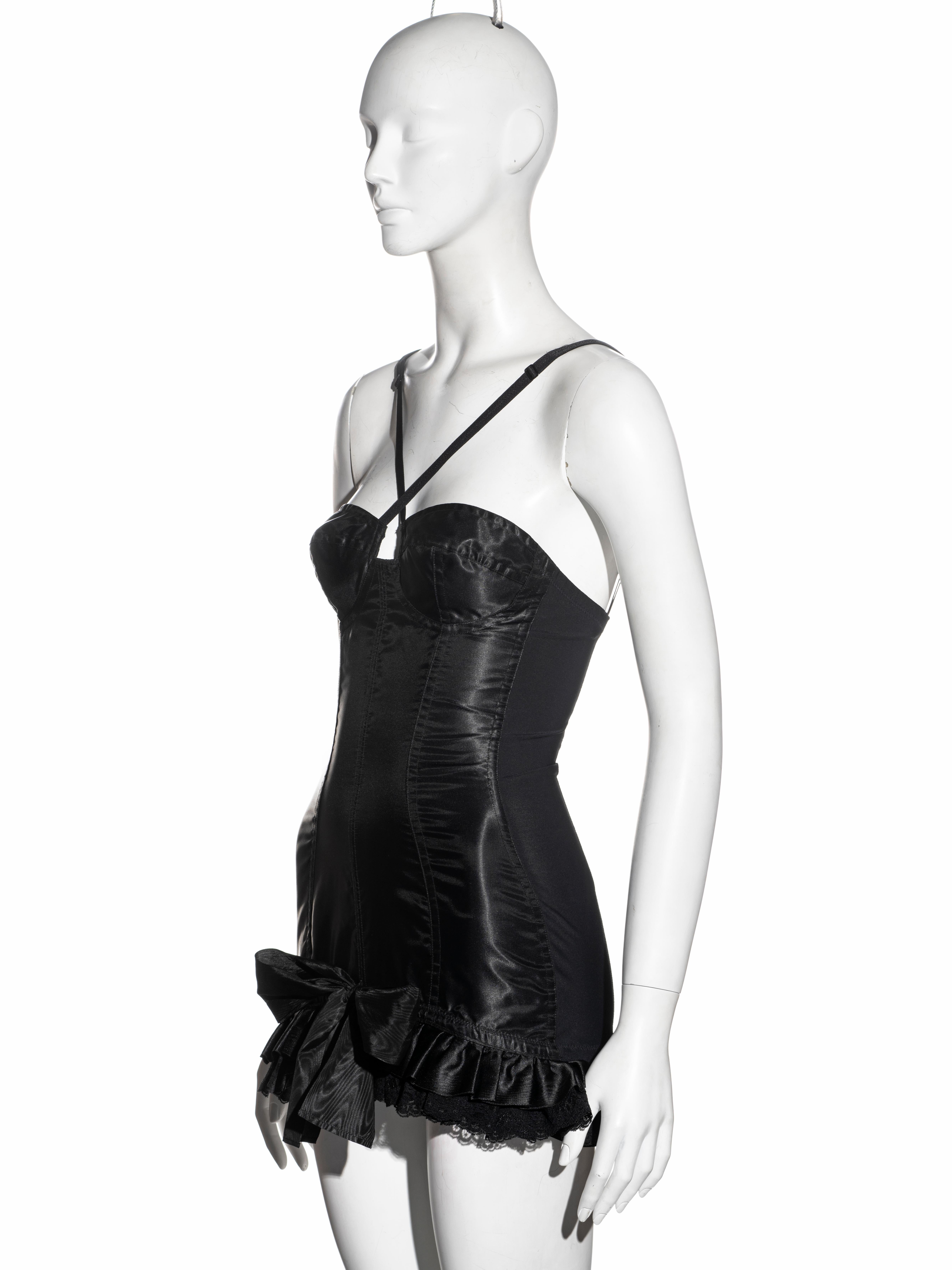 Dolce & Gabbana black corset 'Pin-Up' mini dress, fw 1991 2