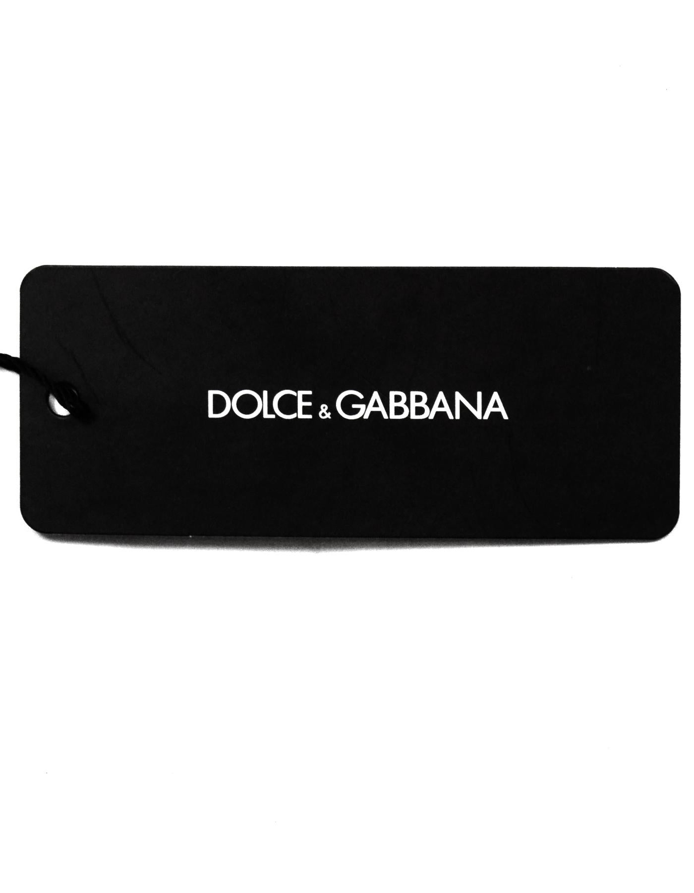Dolce & Gabbana Black Cotton Blend Bustier w/ Gold Buckles sz IT46/ US10 1