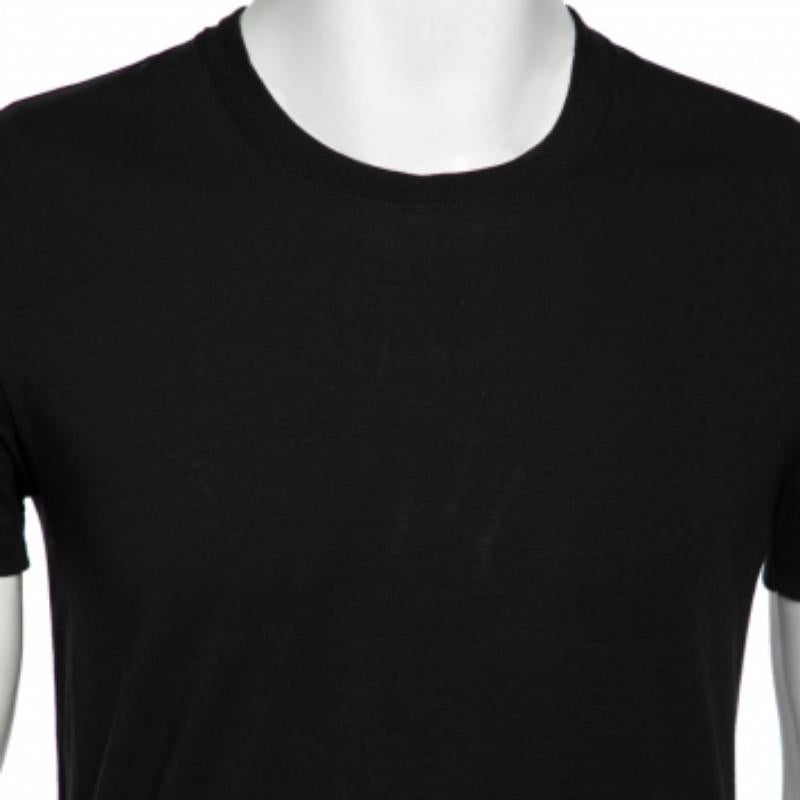 Dolce & Gabbana Camiseta de manga corta de algodón negro y cuello redondo S en Bueno estado para la venta en Dubai, Al Qouz 2