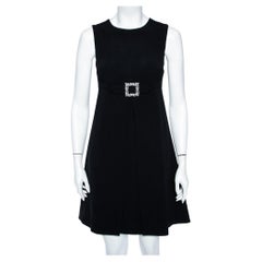Dolce
Gabbana Black Crepe Embellished Buckle Detail A-line Dress S Dolce
Gabbana Black Crepe Embellished Buckle Detail A-line Dress S