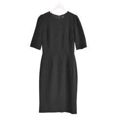 Dolce & Gabbana Black Crepe Shift Dress