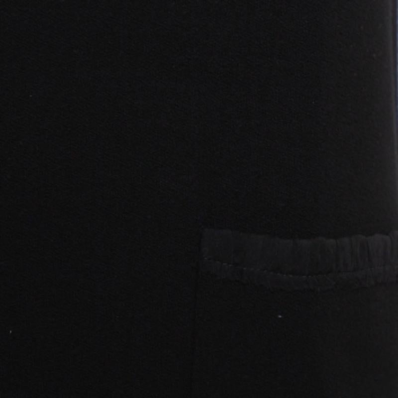 Dolce & Gabbana Black Crepe Sleeveless Shift Dress S In Good Condition For Sale In Dubai, Al Qouz 2