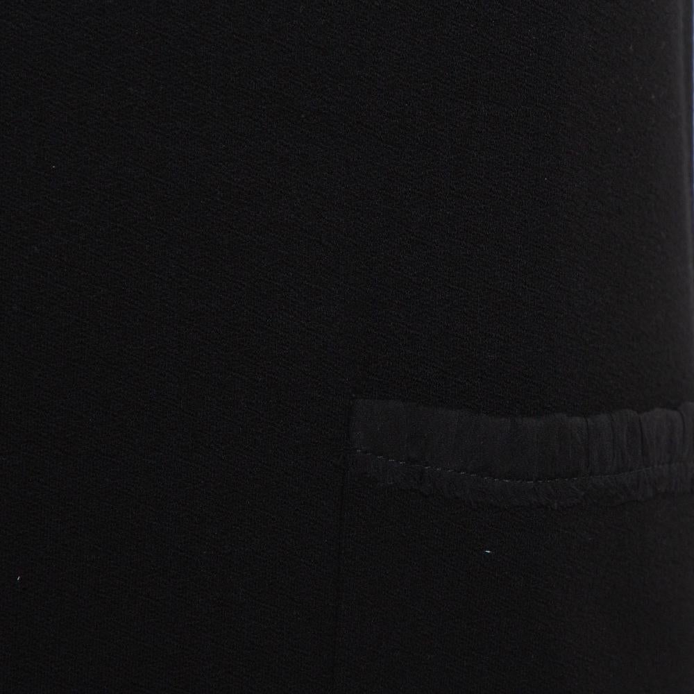 Women's Dolce & Gabbana Black Crepe Sleeveless Shift Dress S For Sale