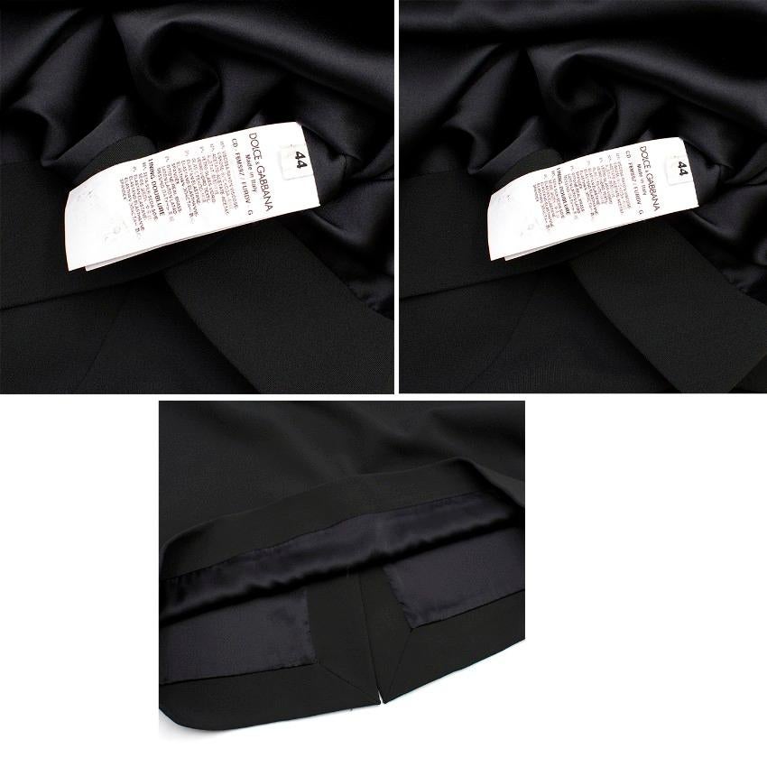 Dolce & Gabbana Black Crystal Embellished Dress US 8 6