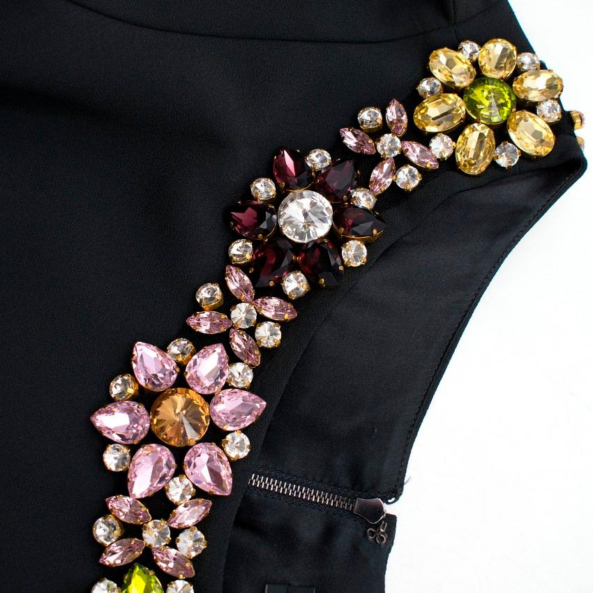 Dolce & Gabbana Black Crystal Embellished Dress US 8 3