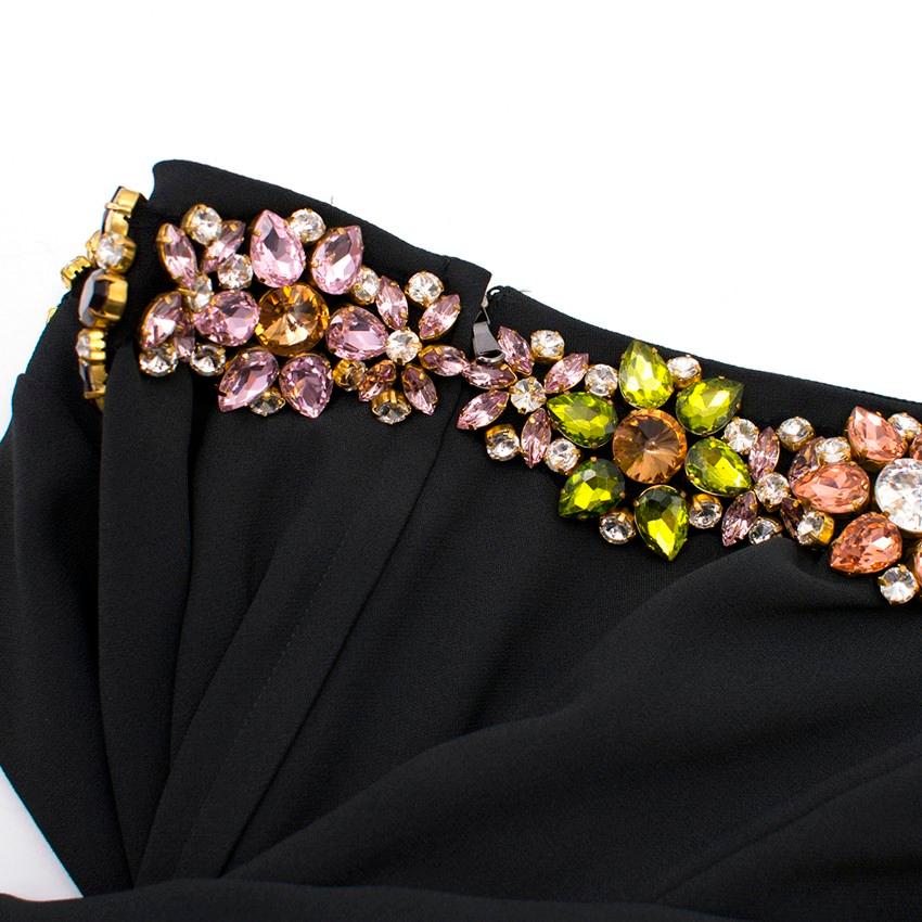 Dolce & Gabbana Black Crystal Embellished Dress US 8 4
