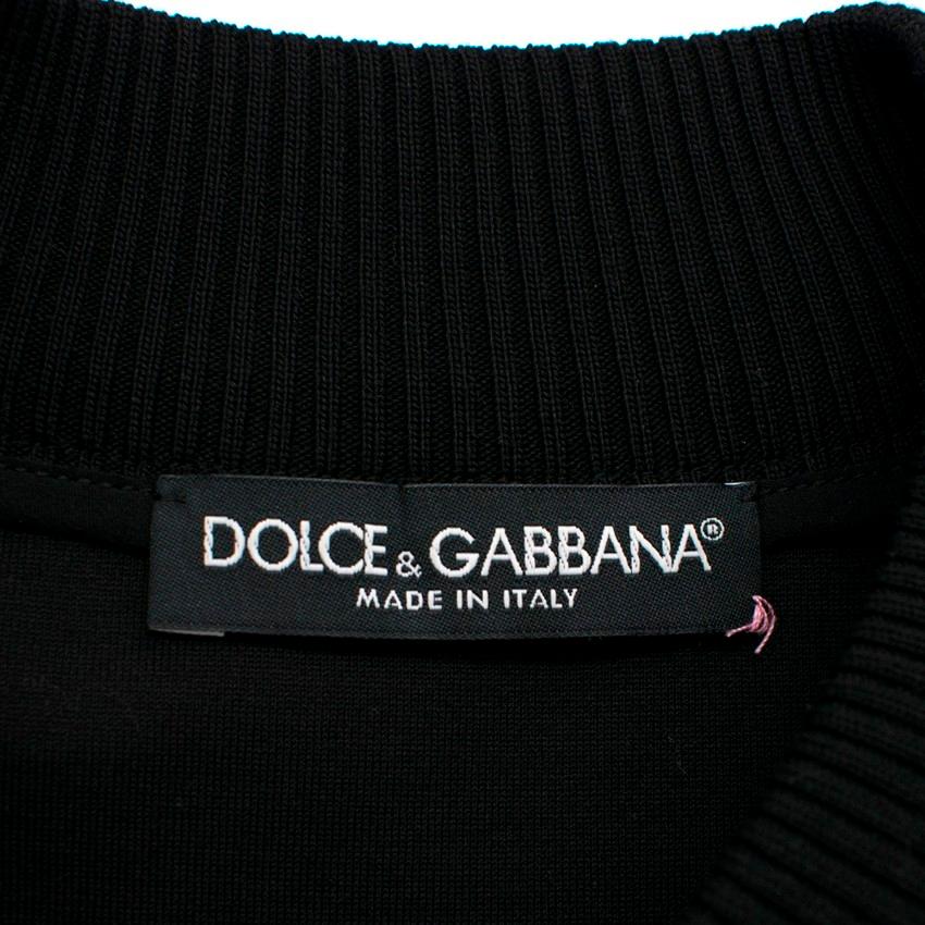 Dolce & Gabbana Black Cut-Out Embroidery Sweatshirt IT 40 3