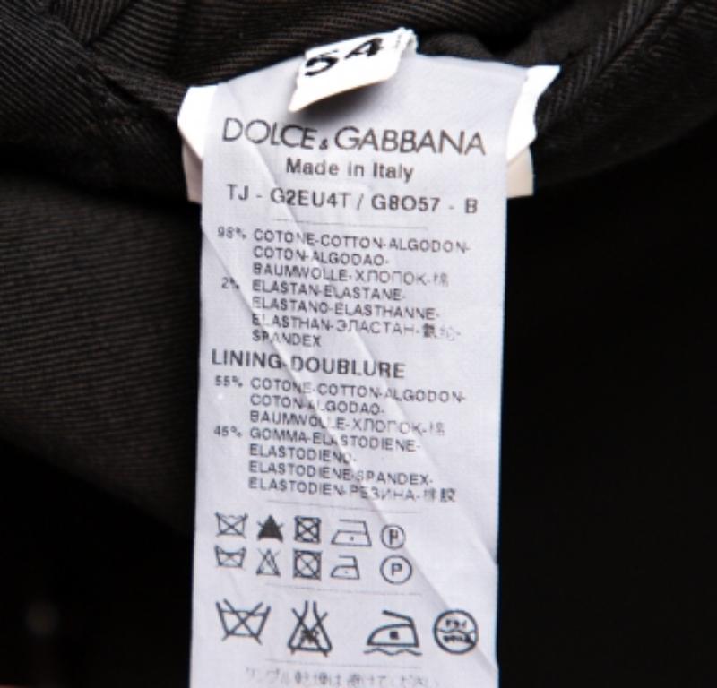Men's Dolce & Gabbana Black Denim Button Front Blazer XXL For Sale