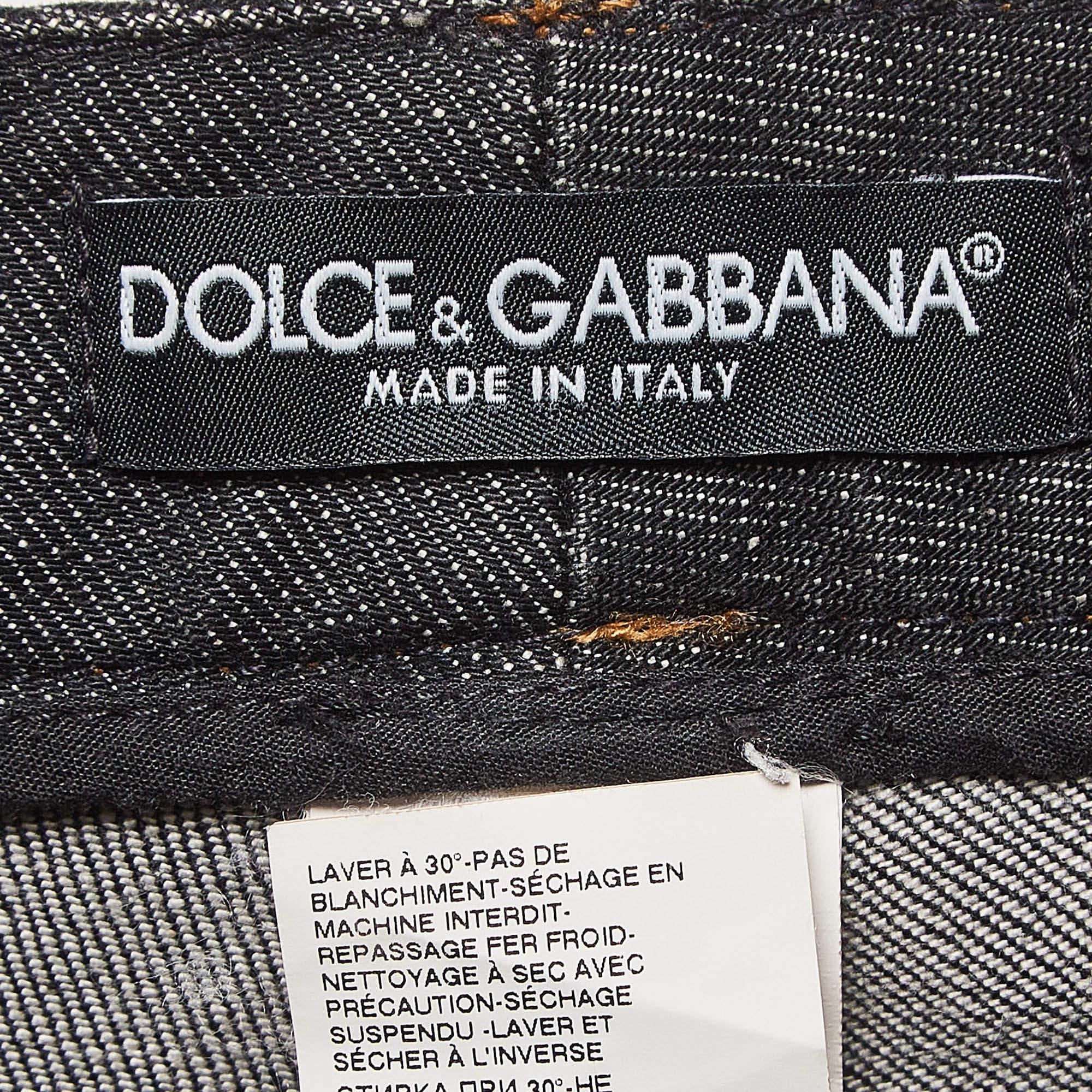 De las mujeres Dolce & Gabbana Vaqueros Negros M Cintura 32 en venta