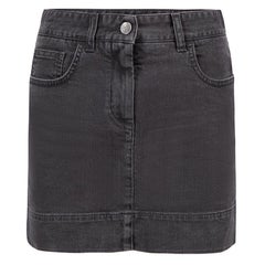 Dolce & Gabbana Black Denim Mini Skirt Size XS