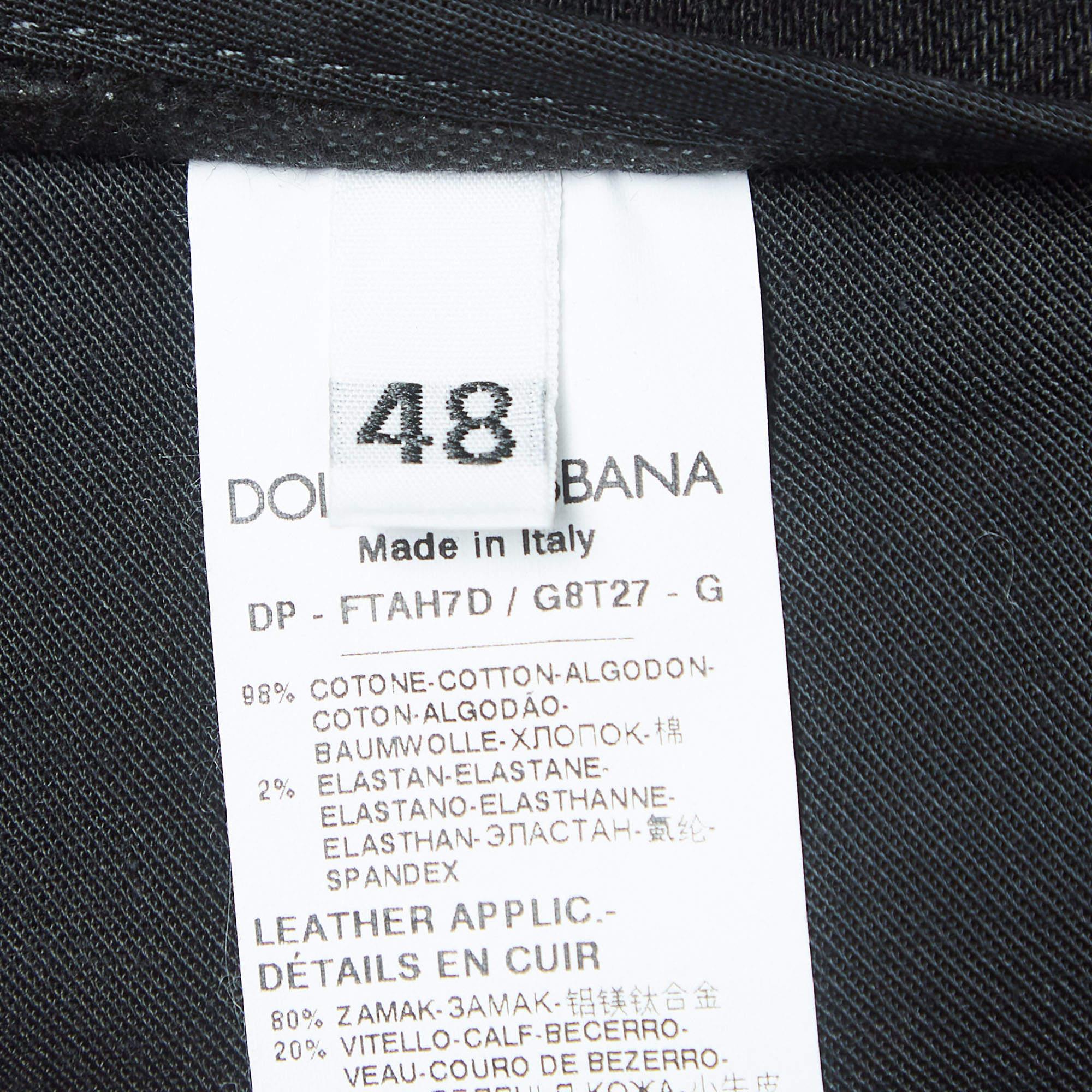Dolce & Gabbana Black Denim Pretty Fit Jeans XL Waist 36'' In Excellent Condition For Sale In Dubai, Al Qouz 2