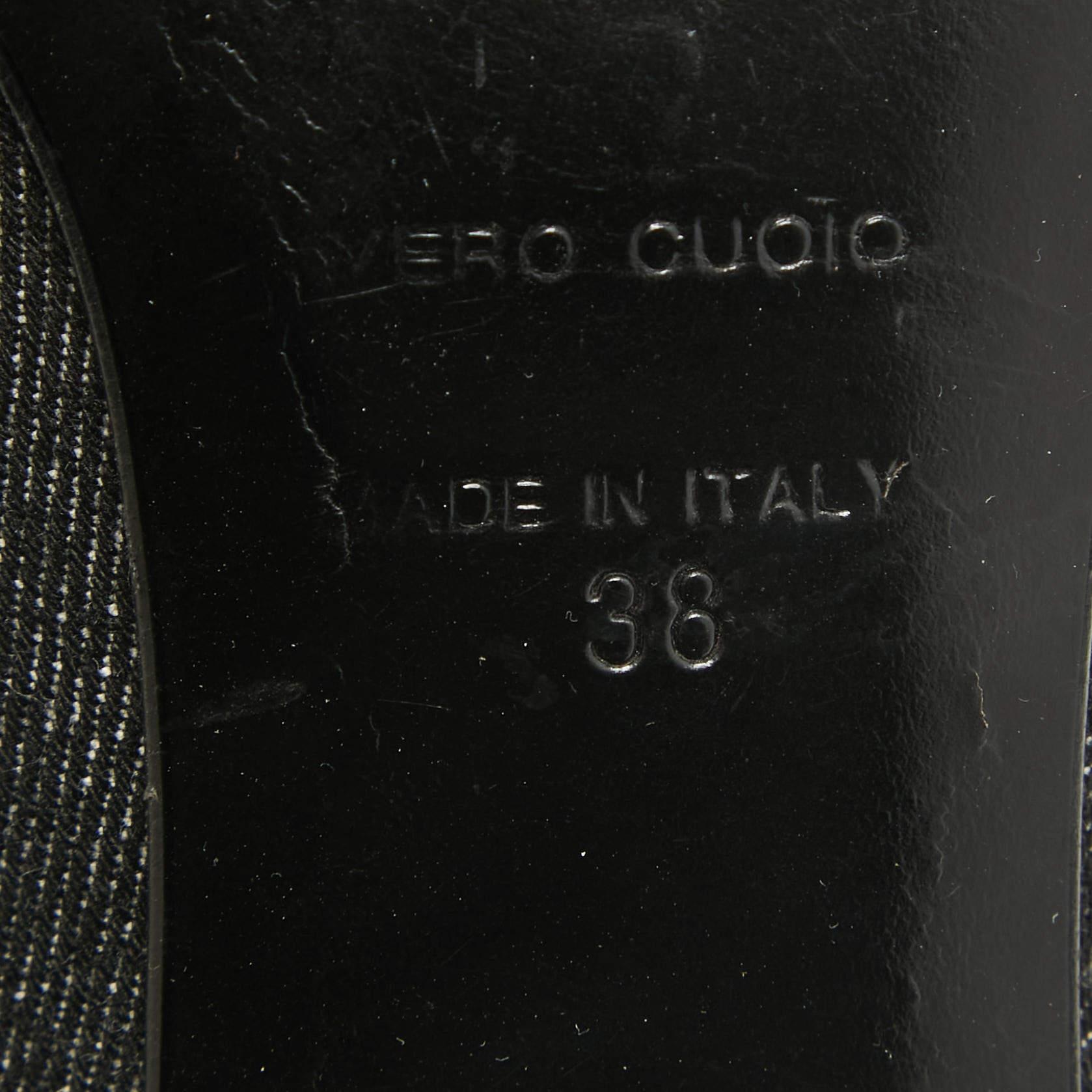 Dolce & Gabbana Black Denim Pumps Size 38 For Sale 3