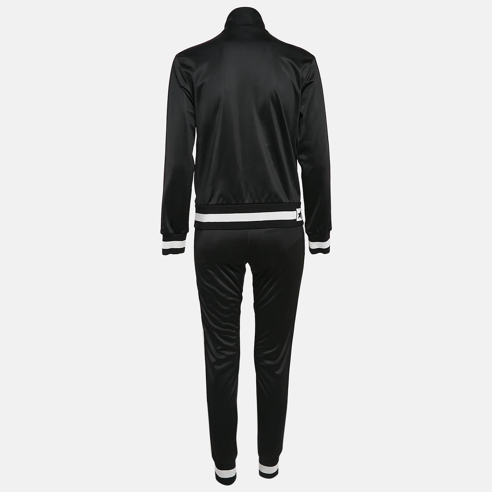 Dolce & Gabbana Black DG Star Jersey Millennials Track Suit XS/S In Excellent Condition In Dubai, Al Qouz 2