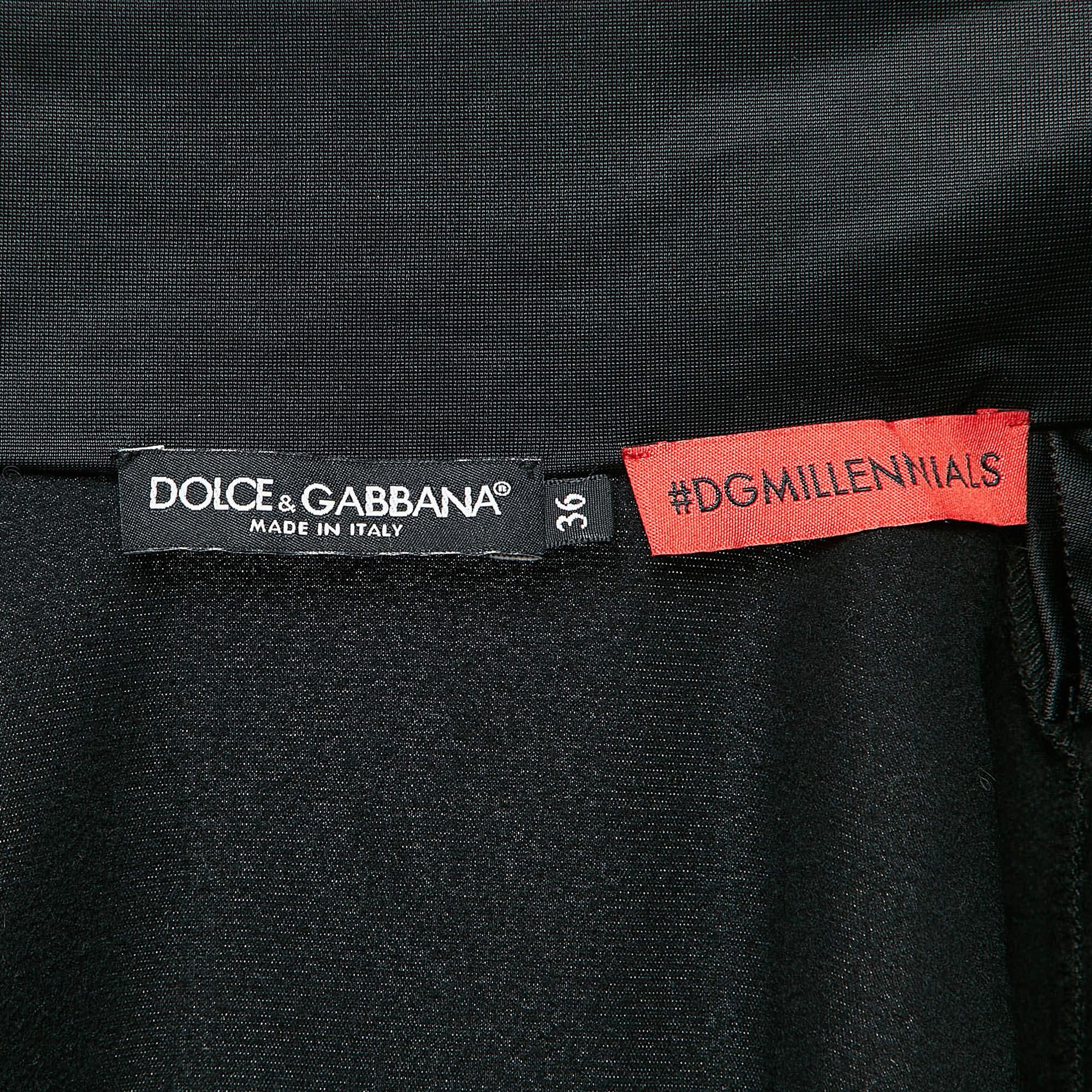 Dolce & Gabbana Black DG Star Jersey Millennials Track Suit XS/S 1