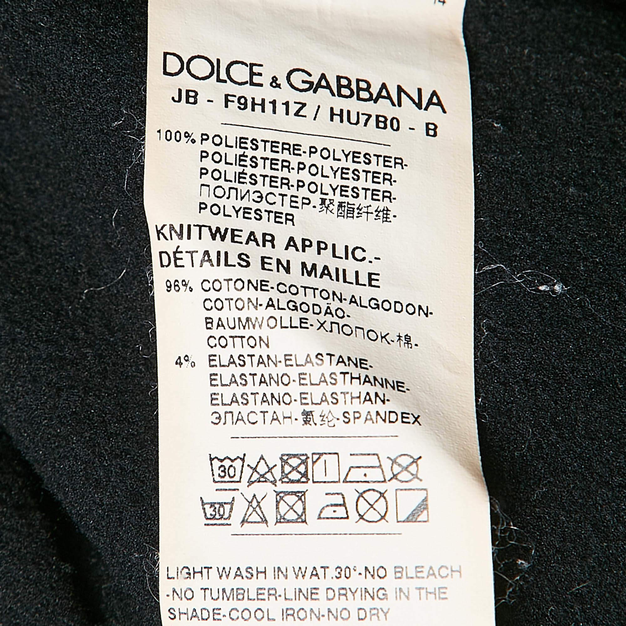 Dolce & Gabbana Black DG Star Jersey Millennials Track Suit XS/S 3