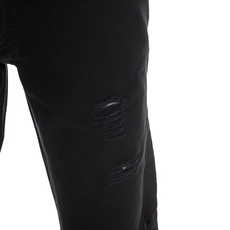 Men's Dolce & Gabbana Black Distressed Denim Jeans XL
