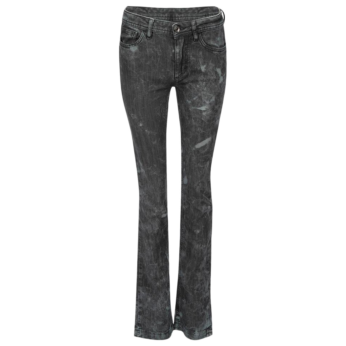 Dolce & Gabbana Vaqueros Negros Estampados Talla XS en venta
