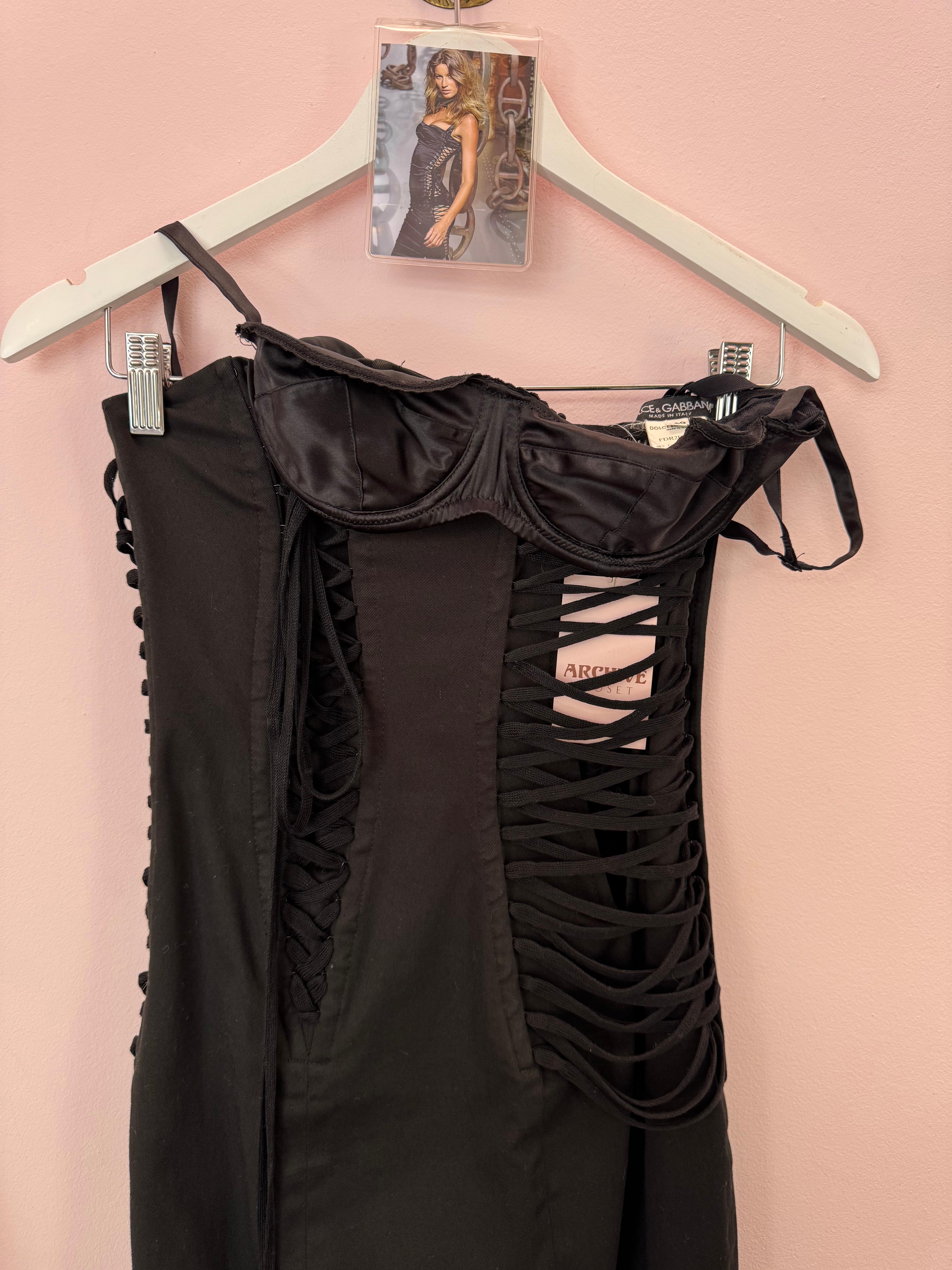 Dolce & Gabbana Black Dress 2005 For Sale 1