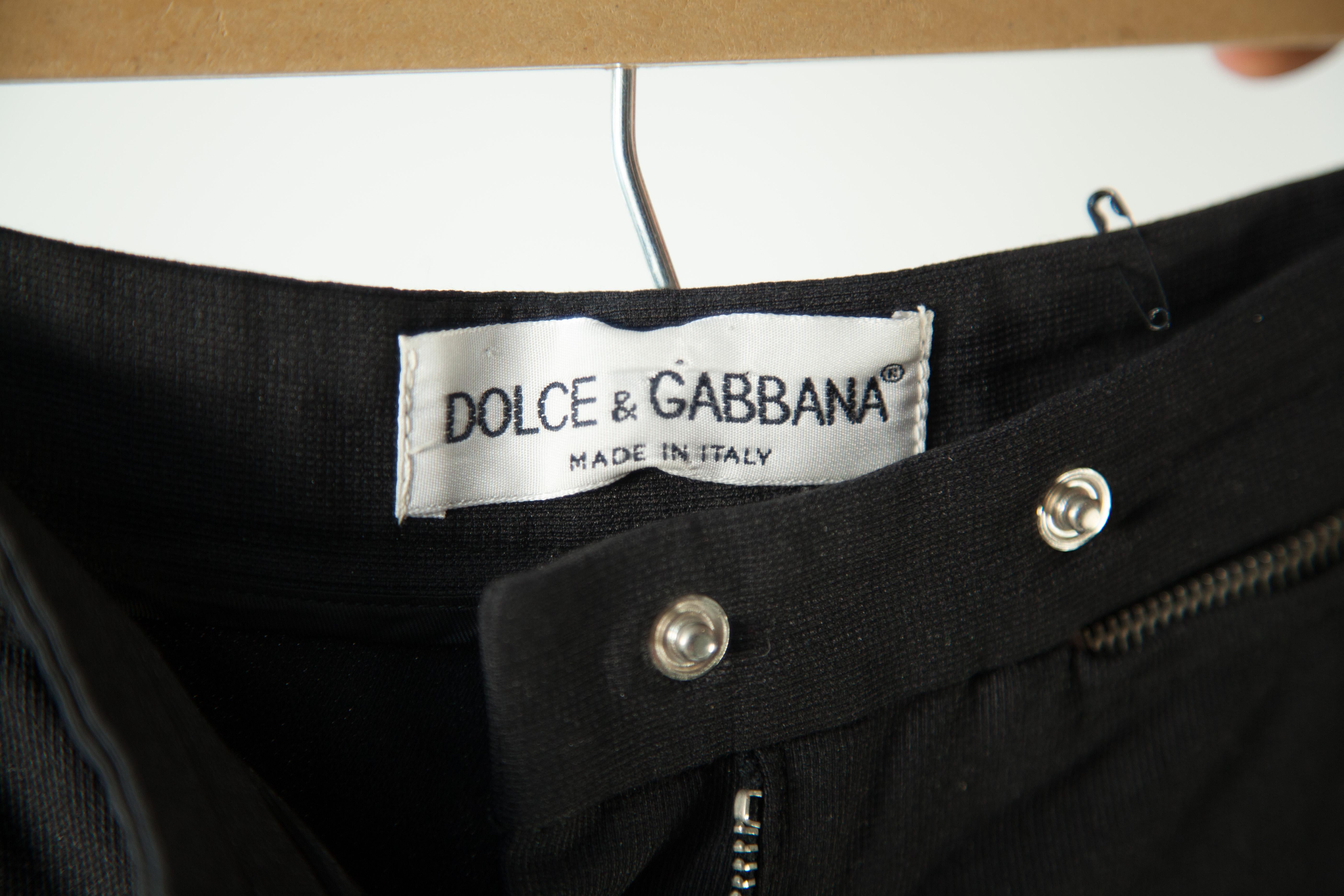 Dolce & Gabbana Black Equestrian Pant For Sale 1