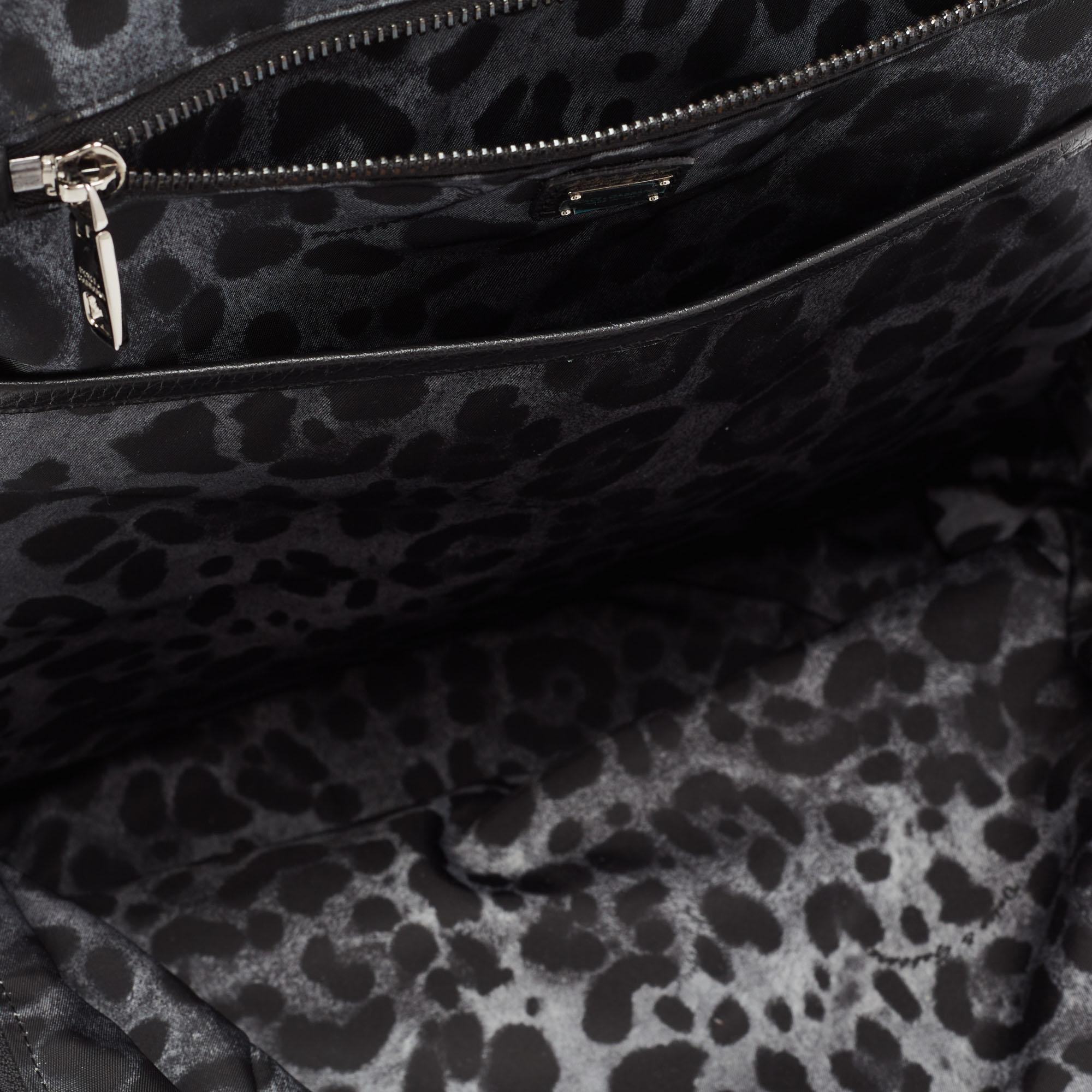 Dolce & Gabbana Black Fabric Backpack 9