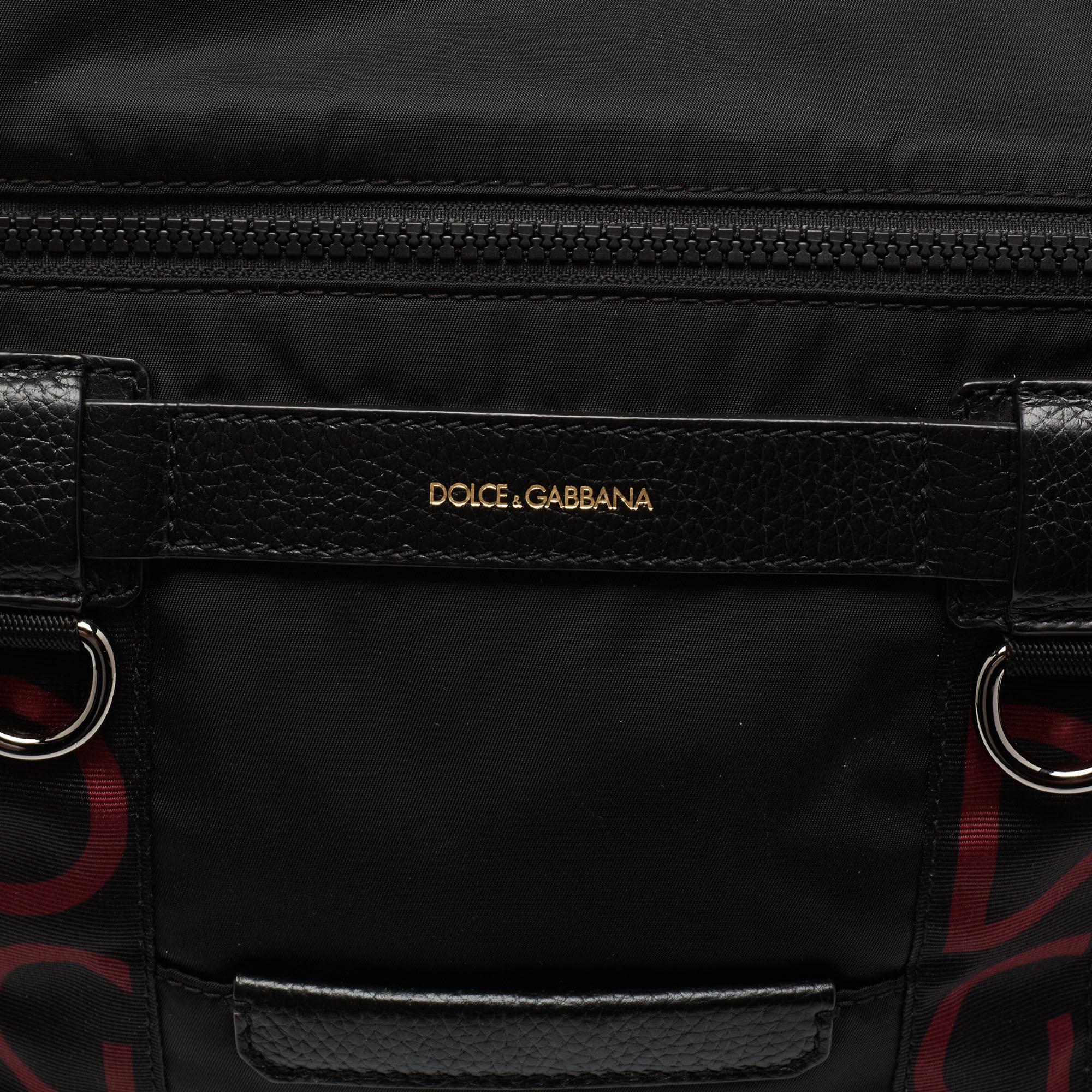 Dolce & Gabbana Black Fabric Backpack 4