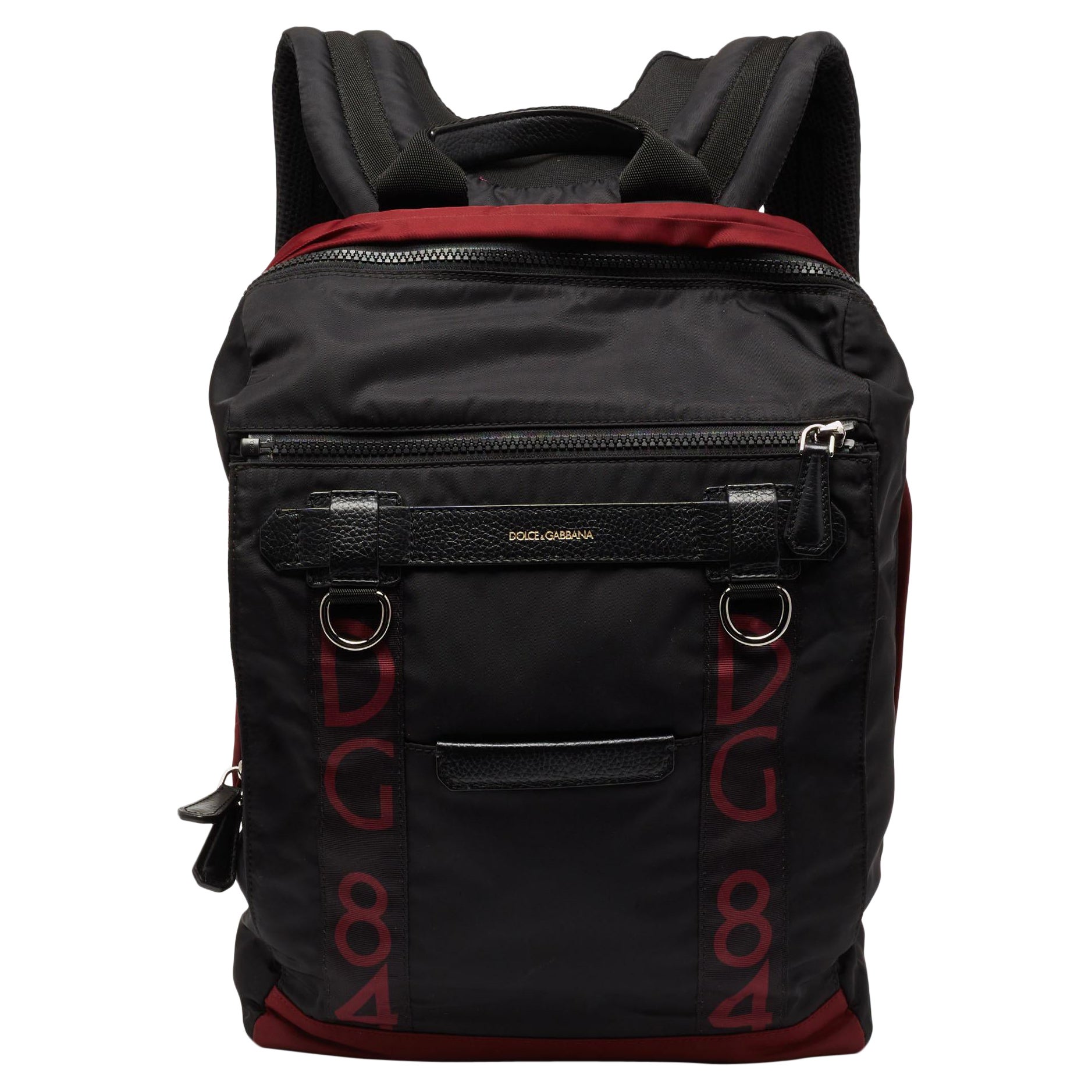 Dolce 
Gabbana Black Fabric Backpack