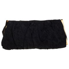 Dolce & Gabbana Black Fabric Baroque Clutch