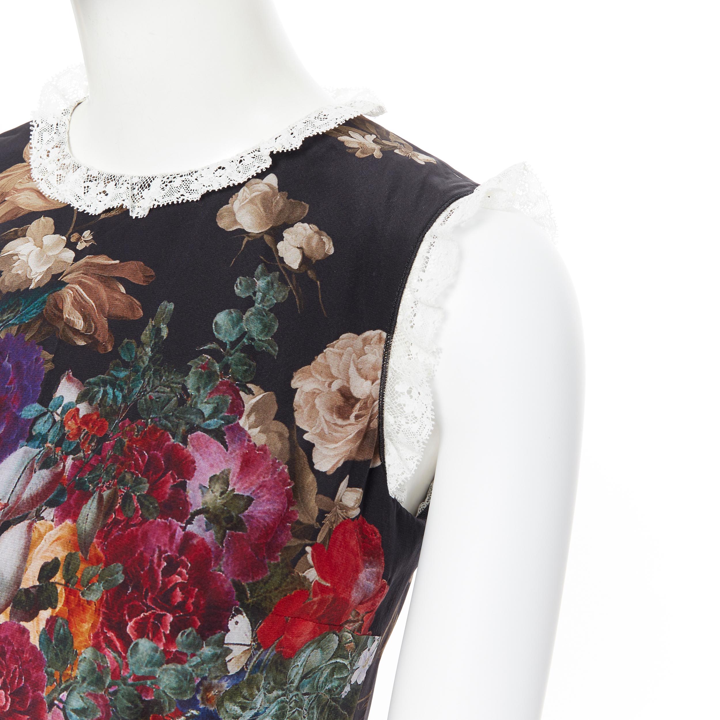 DOLCE GABBANA black floral cherub cupid print lace trimmed mini silk dress IT36
Brand: Dolce Gabbana
Designer: Dolce Gabbana
Model Name / Style: Silk dress
Material: Silk blend
Color: Black
Pattern: Floral
Closure: Zip
Extra Detail: Sleeveless.