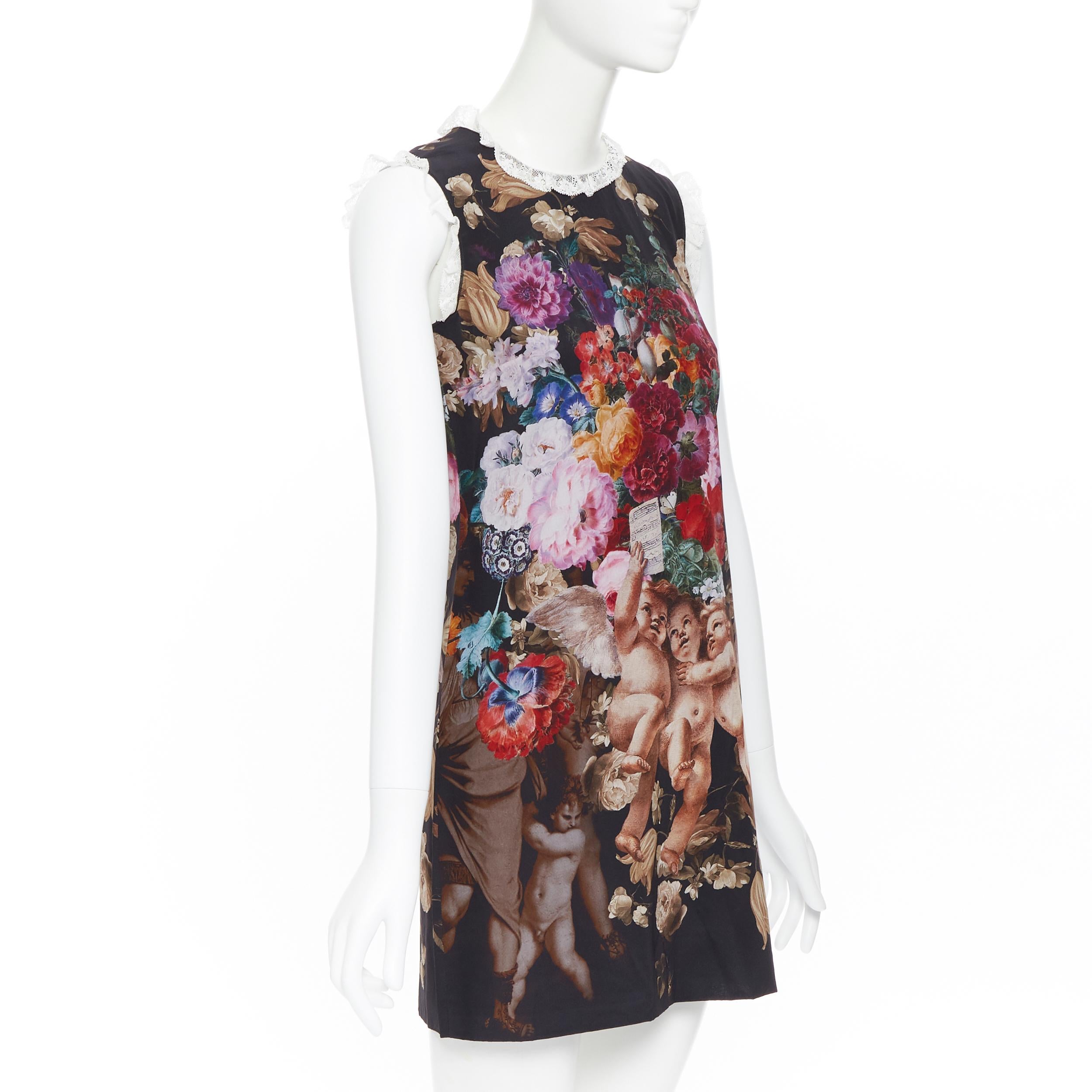cupid print dress