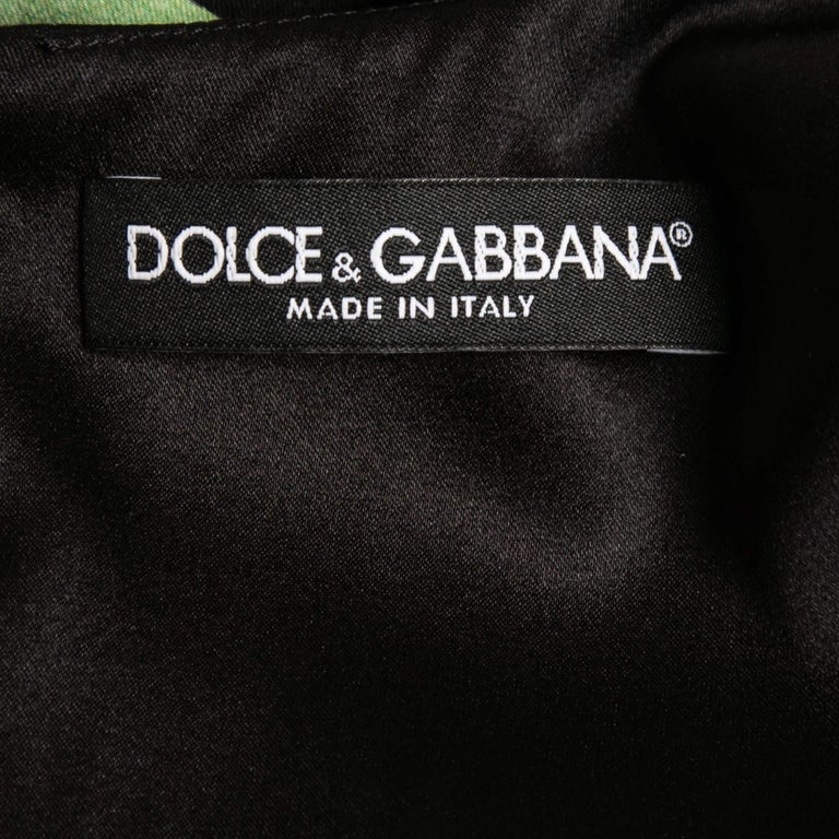 Dolce & Gabbana Black Silk DG Embroidery Long Sleeves Top